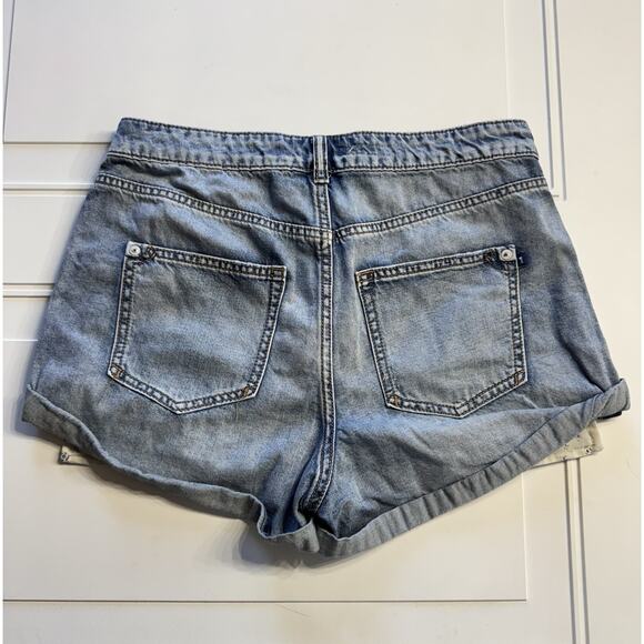 Anthropologie Pilcro The Relaxed High Rise Denim Jean Shorts Size 29 Summer - Picture 8 of 8